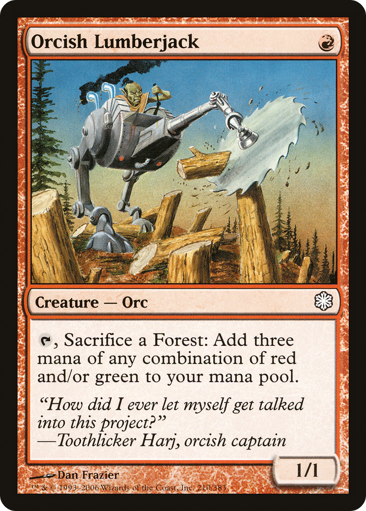 Image of Orcish Lumberjack (CTD-210) - Coldsnap Theme Decks