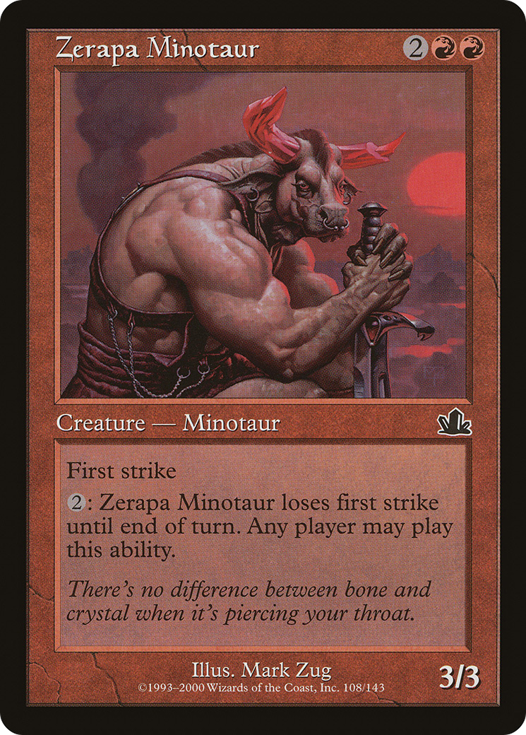 Image of Zerapa Minotaur (PCY-108) - Prophecy Foil