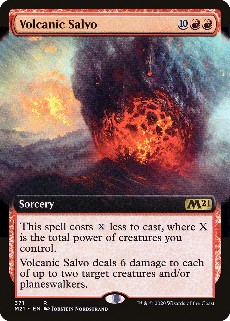 Image of Volcanic Salvo (Extended Art) (M21-371) - Core Set 2021: (Extended Art) Foil