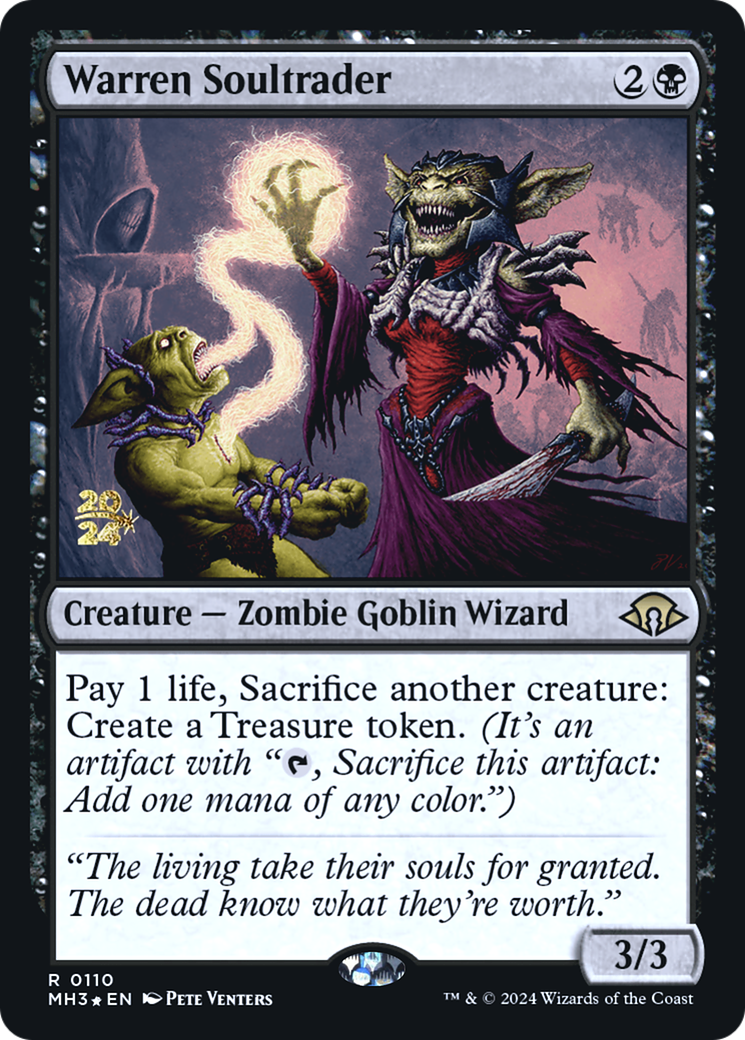 Image of Warren Soultrader (PRE-110) - Modern Horizons 3 Promos Foil
