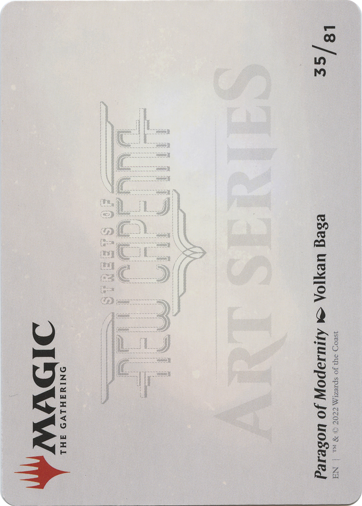 Image of Paragon of Modernity // Paragon of Modernity (ASNC-035) - New Capenna Art Series (Borderless) Foil