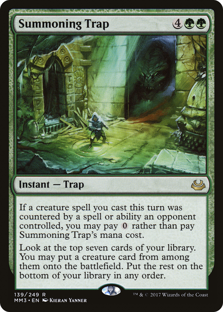 Image of Summoning Trap (MM3-139) - Modern Masters 2017 Foil