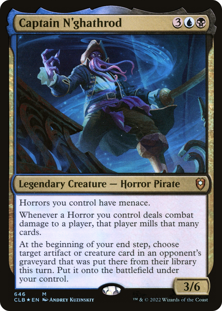Image of Captain N'ghathrod (CLB-646) - Commander Legends: Battle for Baldur's Gate Foil