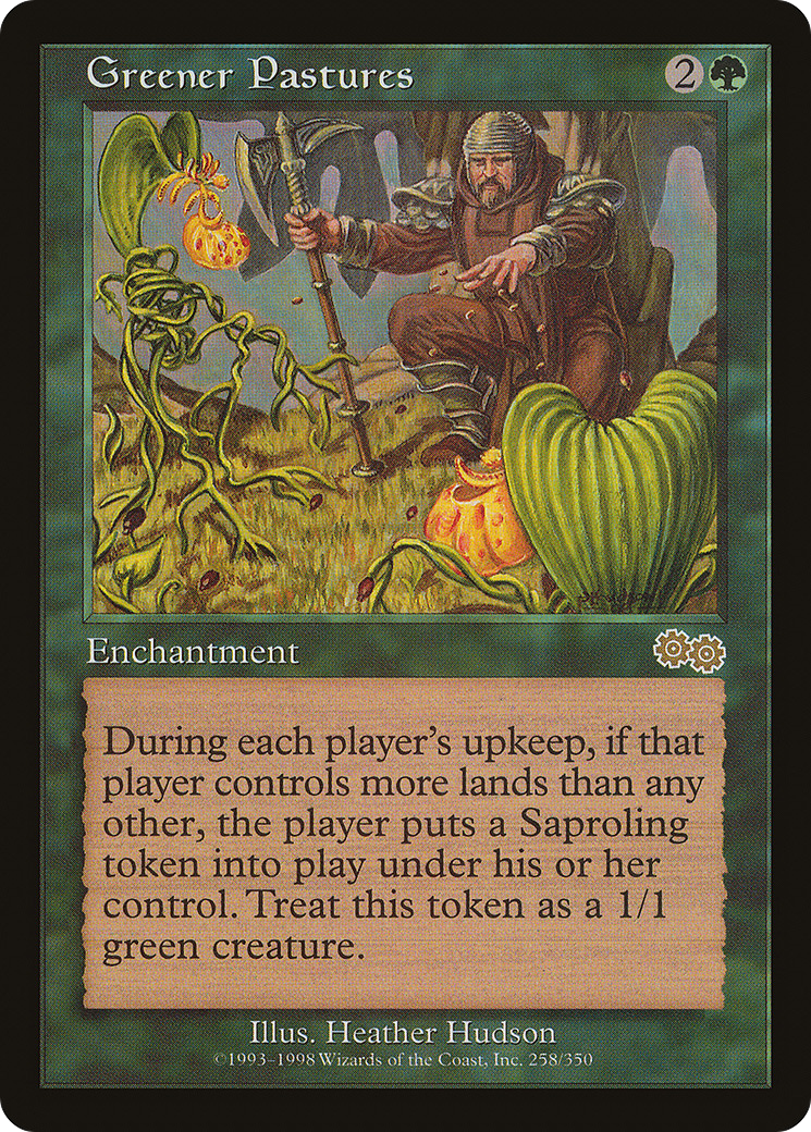 Image of Greener Pastures (USG-258) - Urza's Saga