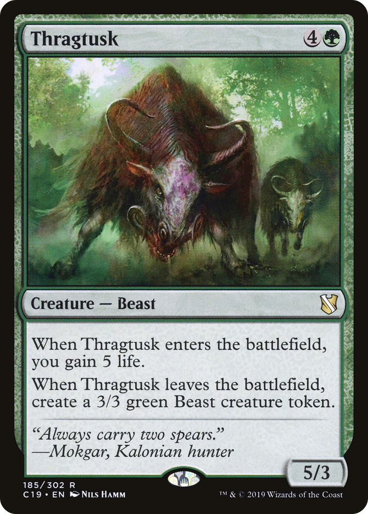 Image of Thragtusk (C19-185) - Commander 2019
