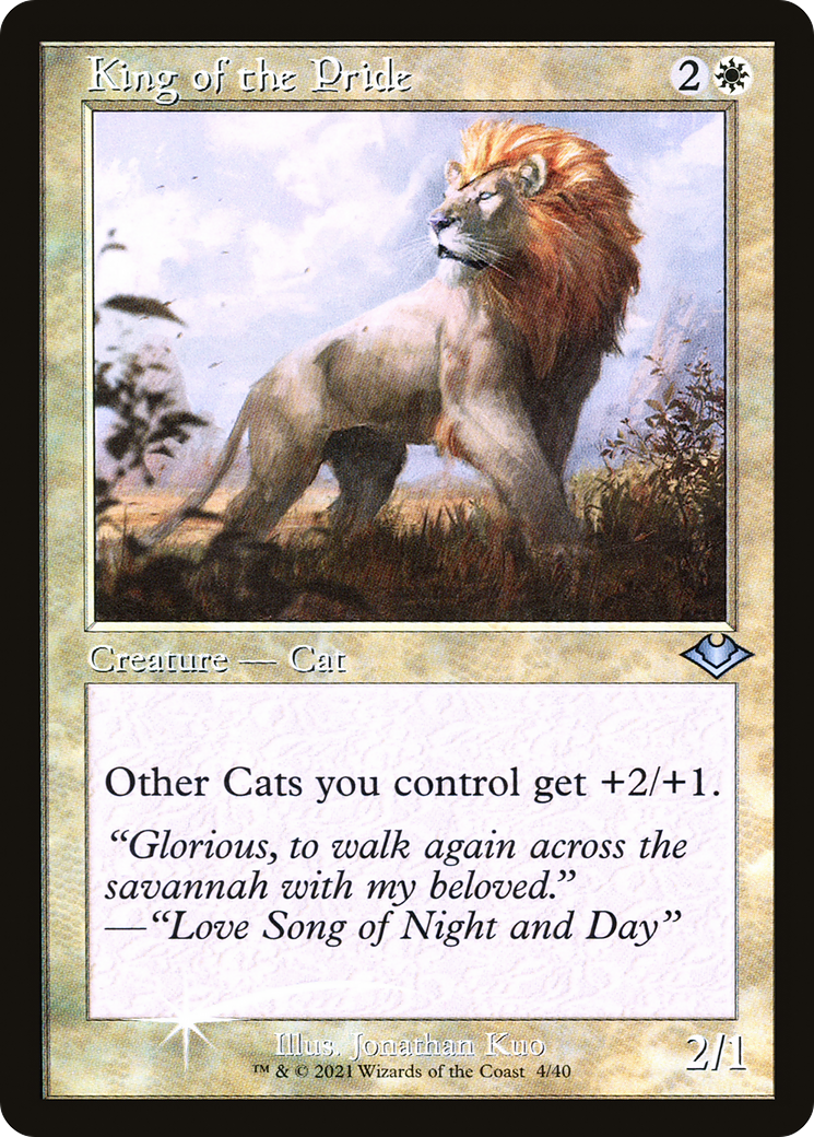Image of King of the Pride (Retro Frame) (MH1-004) - Modern Horizons 1 Timeshifts Foil