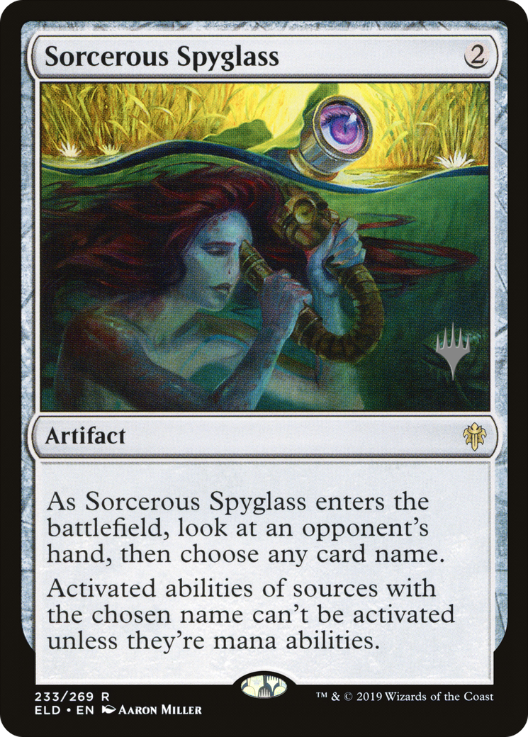 Image of Sorcerous Spyglass (PPELD-233P) - Throne of Eldraine Promos Foil