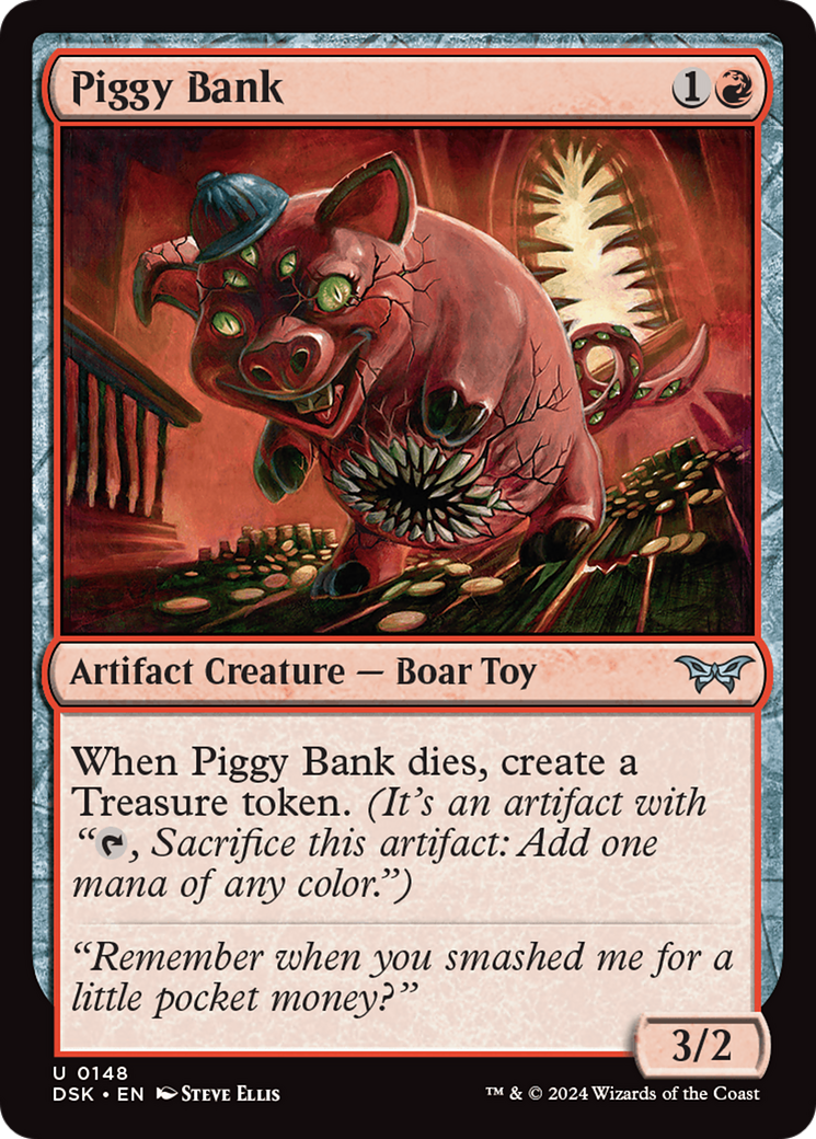 Image of Piggy Bank (DSK-148) - Duskmourn: House of Horror Foil