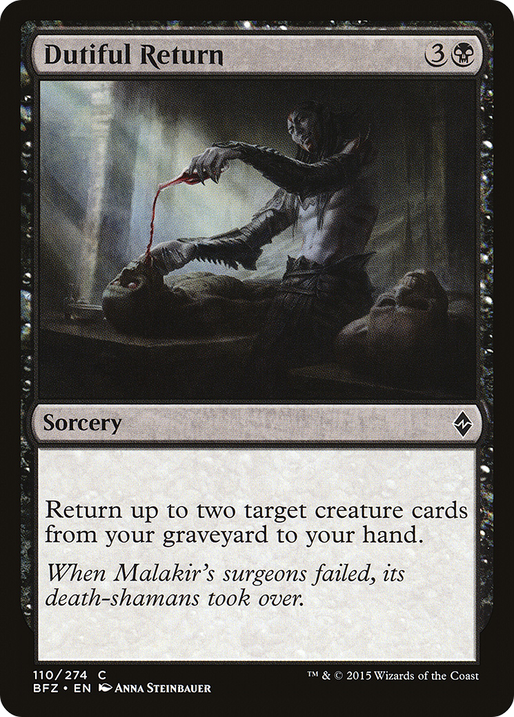 Image of Dutiful Return (BFZ-110) - Battle for Zendikar Foil