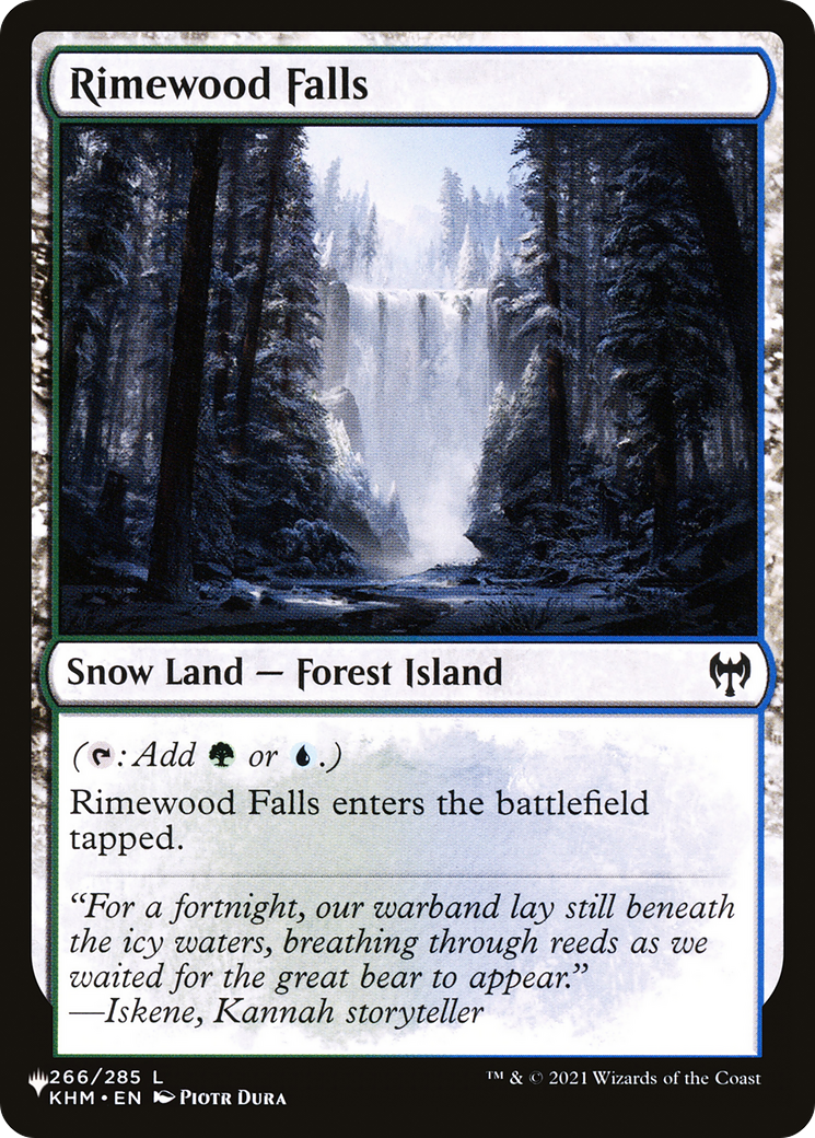 Image of Rimewood Falls (LIST-KHM-266) - The List: (snow)