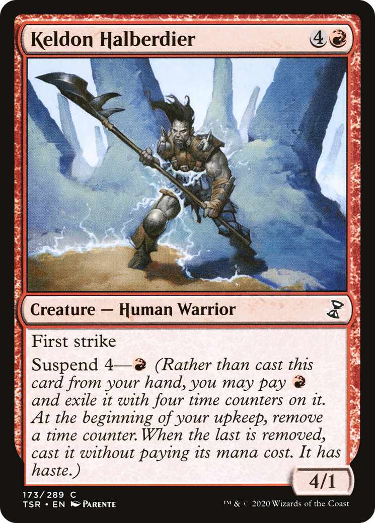 Image of Keldon Halberdier (TSR-173) - Time Spiral Remastered Foil