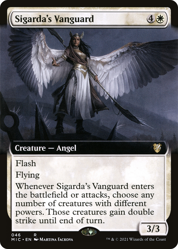 Image of Sigarda's Vanguard (Extended Art) (MIC-046) - Midnight Hunt Commander: (Extended Art)