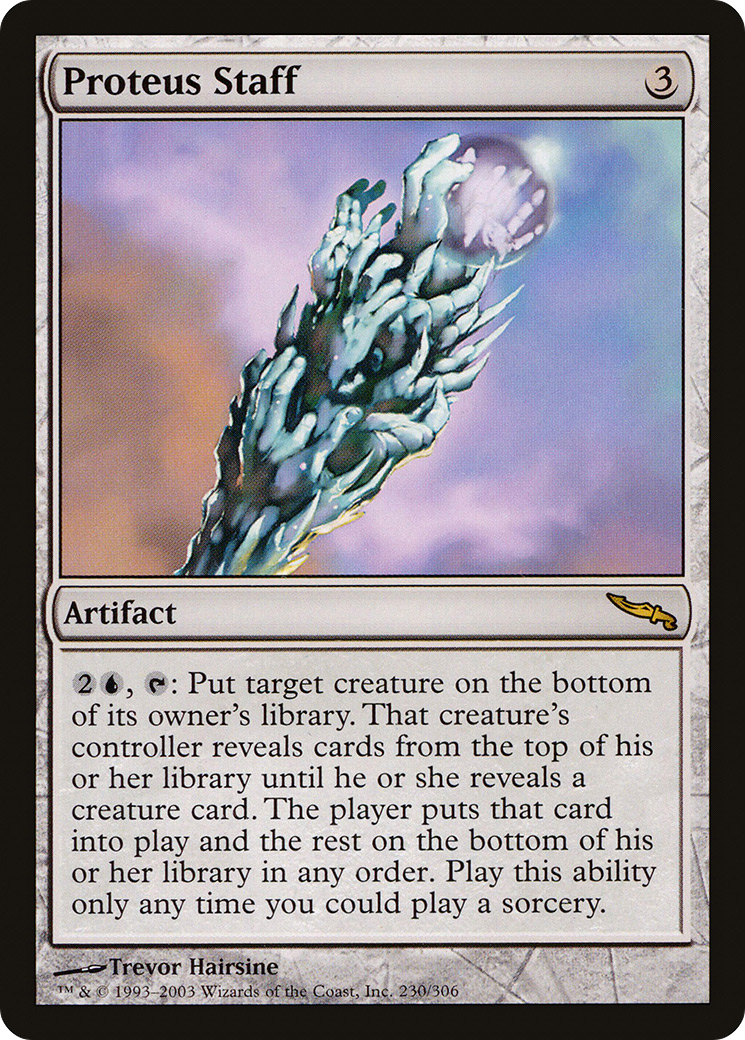 Image of Proteus Staff (MRD-230) - Mirrodin Foil