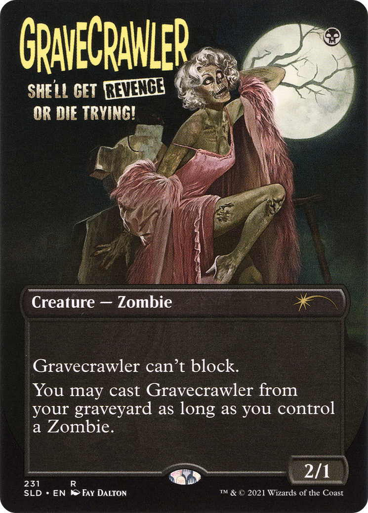 Image of Gravecrawler (SLD-231) - Secret Lair Drop (Borderless) Foil