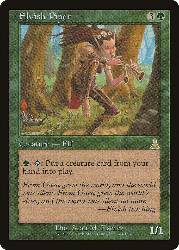 Image of Elvish Piper (UDS-104) - Urza's Destiny Foil