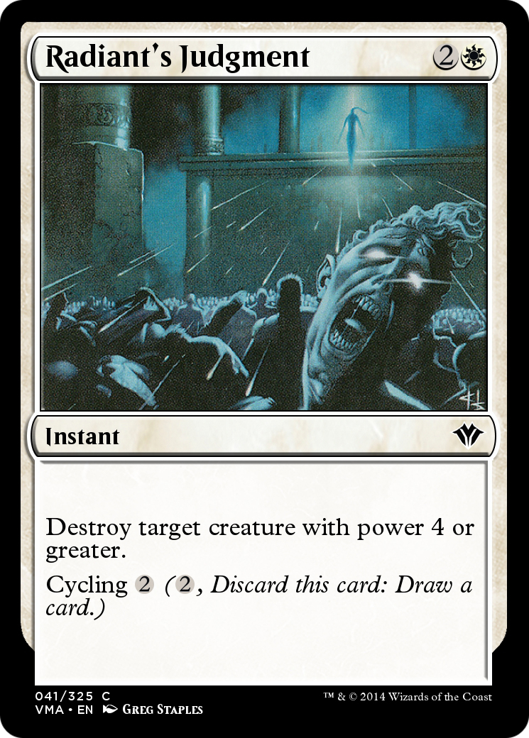Image of Radiant's Judgment (VMA-041) - Vintage Masters