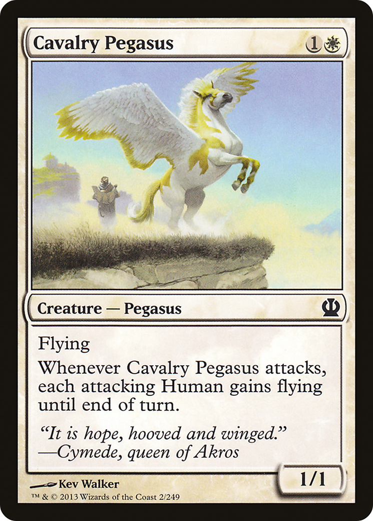 Image of Cavalry Pegasus (THS-002) - Theros Foil