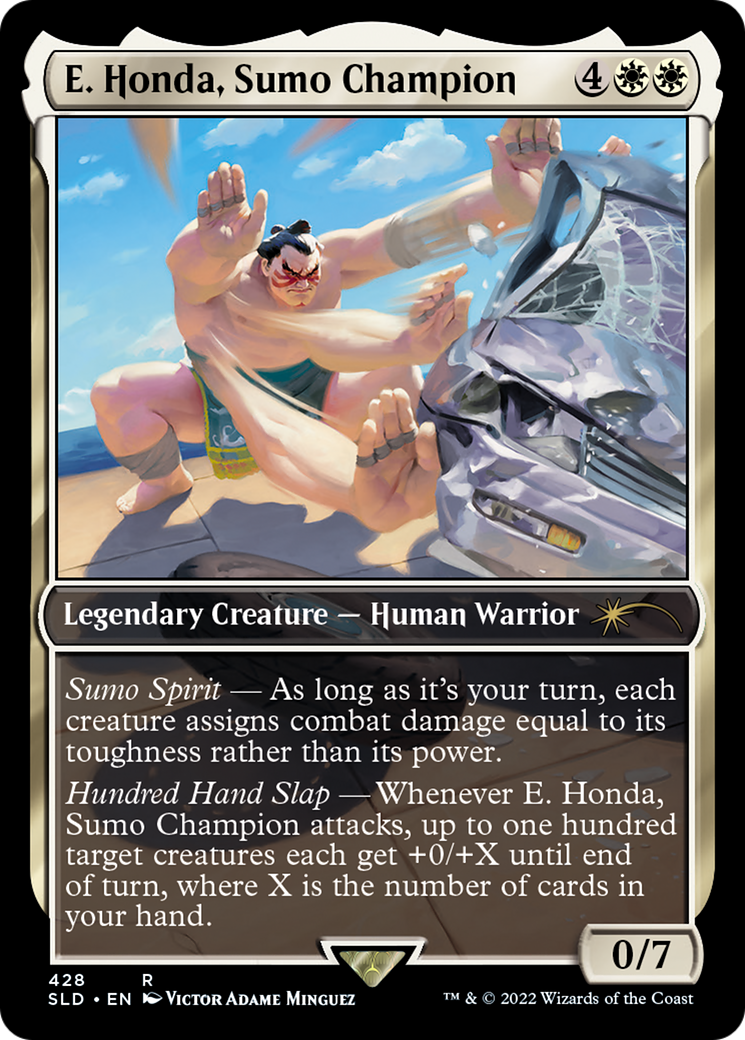 Image of E. Honda, Sumo Champion (SLD-428) - Secret Lair Drop / E. Honda, Sumo Champion