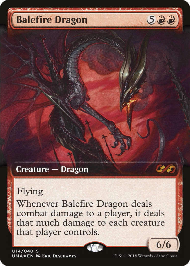 Image of Balefire Dragon (UMA:BT-U14) - Ultimate Box Topper: (Extended Art) Foil