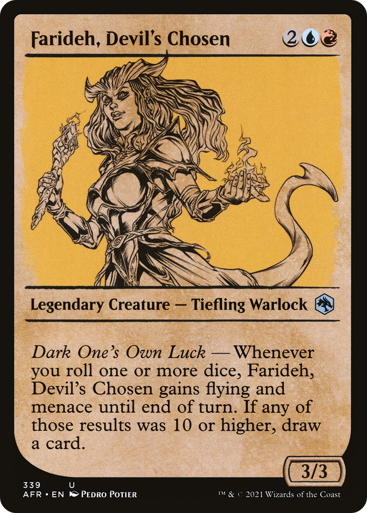 Image of Farideh, Devil's Chosen (Showcase) (AFR-339) - Adventures in the Forgotten Realms: (Showcase) Foil