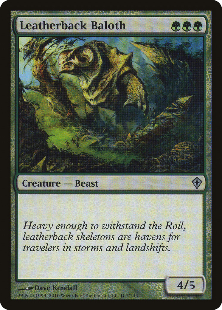 Image of Leatherback Baloth (WWK-107) - Worldwake Foil