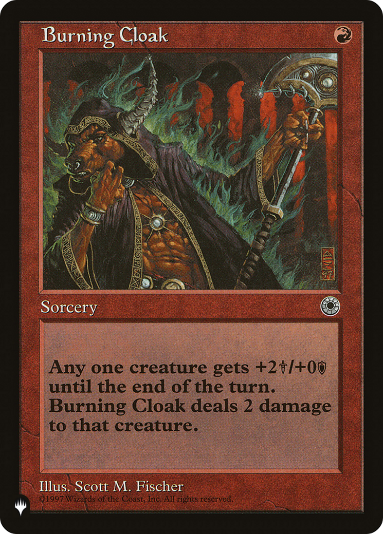 Image of Burning Cloak (LIST-POR-120) - The List