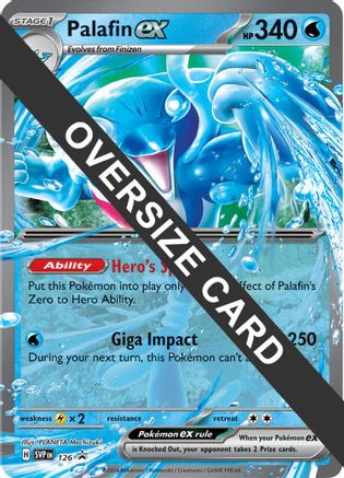 Image of Palafin ex 126  - Holofoil Jumbo Cards - Promo