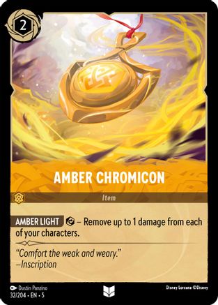 Image of Amber Chromicon (32/204) - Shimmering Skies Cold Foil