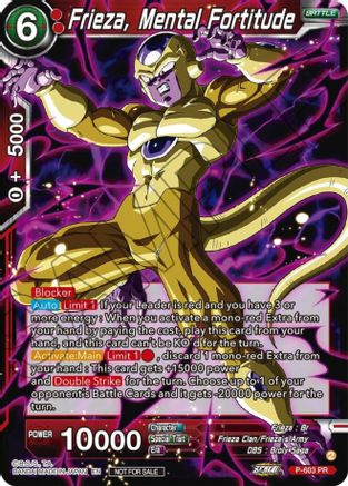 Image of Frieza, Mental Fortitude (Zenkai Series Tournament Pack Vol.8) (P-603) - Tournament Promotion Cards