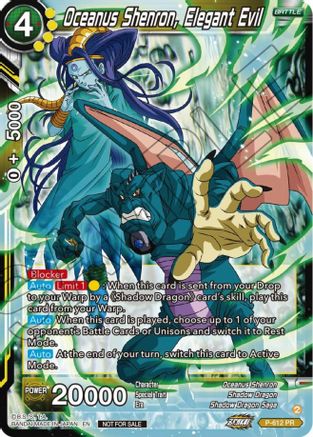 Image of Oceanus Shenron, Elegant Evil (Zenkai Series Tournament Pack Vol.8) (P-612) - Tournament Promotion Cards