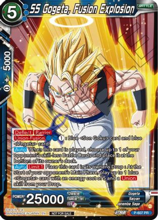 Image of SS Gogeta, Fusion Explosion (Zenkai Series Tournament Pack Vol.8) (P-607) - Tournament Promotion Cards