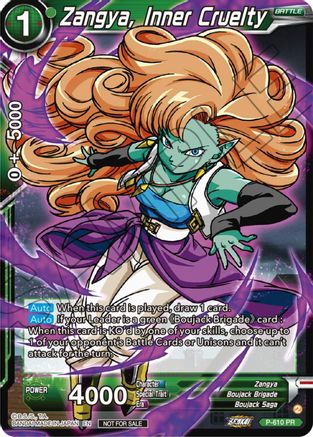 Image of Zangya, Inner Cruelty (Zenkai Series Tournament Pack Vol.8) (P-610) - Tournament Promotion Cards