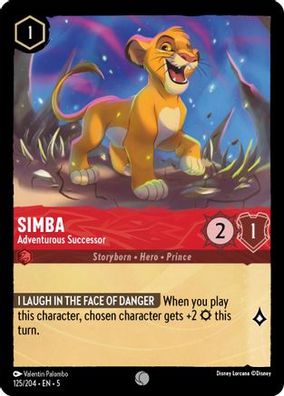 Image of Simba - Adventurous Successor (125/204) - Shimmering Skies