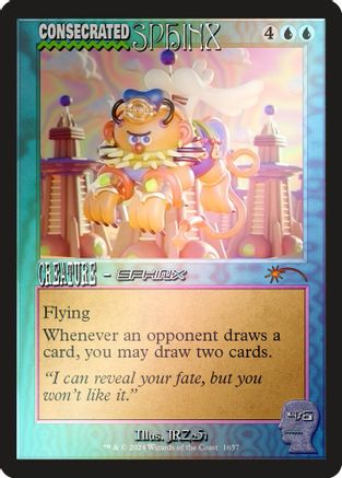 Image of Consecrated Sphinx (1657) (Rainbow Foil) (SLD-1657) - Secret Lair Drop Series Foil