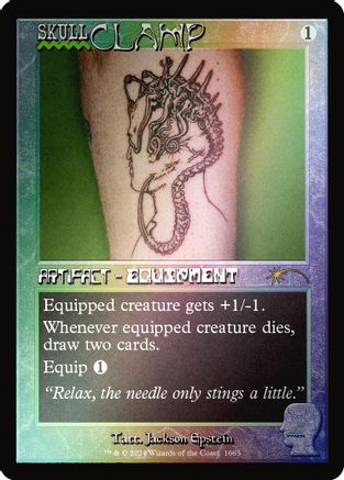 Image of Skullclamp (Rainbow Foil) (SLD-1663) - Secret Lair Drop Series Foil