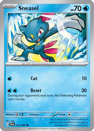 Image of Sneasel 013/064  SV Shrouded Fable - Common