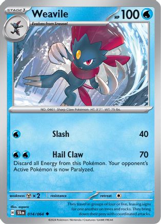Image of Weavile 014/064  SV Shrouded Fable - Uncommon
