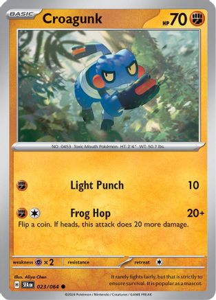 Image of Croagunk 023/064  SV Shrouded Fable - Common