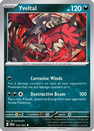 Image of Yveltal 035/064  SV Shrouded Fable - Uncommon