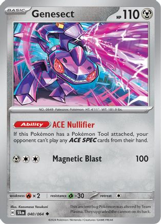 Image of Genesect 040/064  - Reverse Holofoil SV Shrouded Fable - Uncommon
