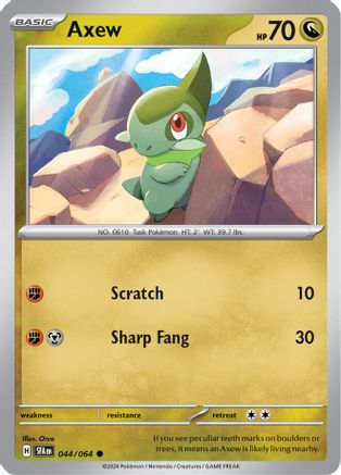 Image of Axew 044/064  - Reverse Holofoil SV Shrouded Fable - Common