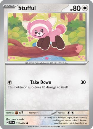 Image of Stufful 052/064  - Reverse Holofoil SV Shrouded Fable - Common