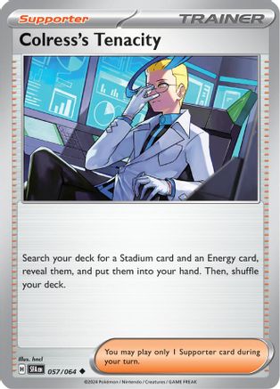 Image of Colress's Tenacity 057/064  - Reverse Holofoil SV Shrouded Fable - Uncommon