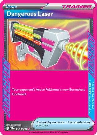 Image of Dangerous Laser 058/064  - Holofoil SV Shrouded Fable - ACE SPEC Rare