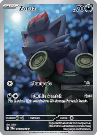Image of Zorua 075/064  - Holofoil SV Shrouded Fable - Illustration Rare