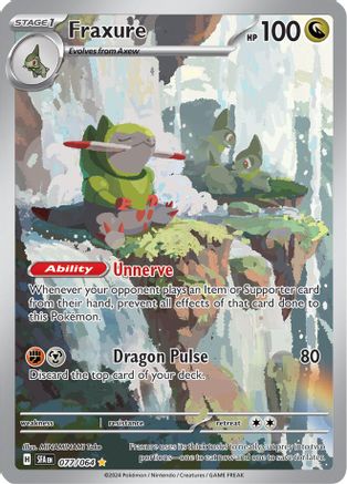 Image of Fraxure 077/064  - Holofoil SV Shrouded Fable - Illustration Rare