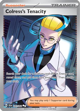 Image of Colress's Tenacity 087/064  - Holofoil SV Shrouded Fable - Ultra Rare