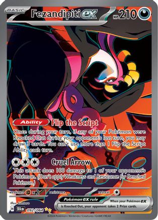 Image of Fezandipiti ex 092/064  - Holofoil SV Shrouded Fable - Special Illustration Rare