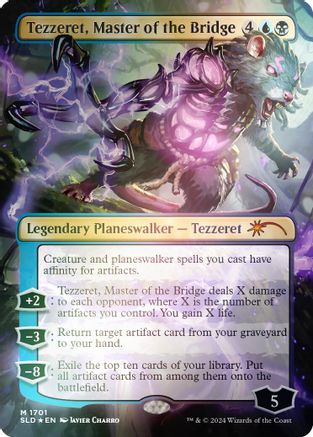 Image of Tezzeret, Master of the Bridge (Rainbow Foil) (SLD-1701) - Secret Lair Drop Series Foil