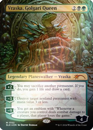 Image of Vraska, Golgari Queen (1702) (Rainbow Foil) (SLD-1702) - Secret Lair Drop Series Foil